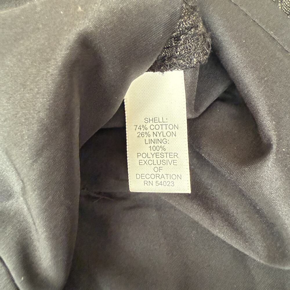 Banana Republic Tank Top Womens 4 Gold Lace Sleeveless Blouse Lined Zip Back - Picture 4 of 7